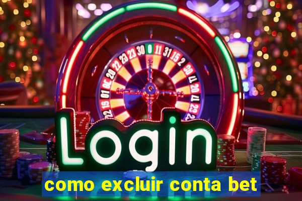 como excluir conta bet